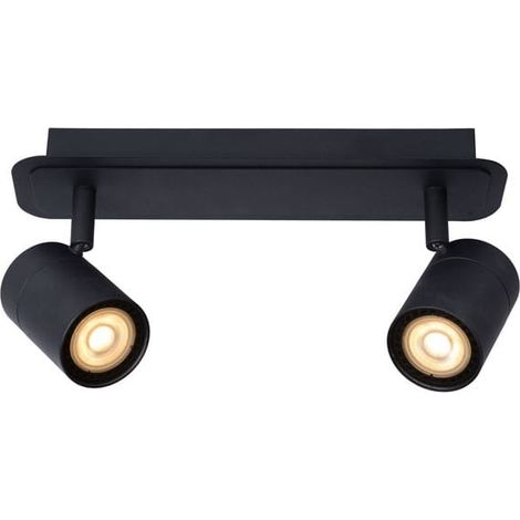 Faretto soffitto Lucide Lennert 2xGU10 5W 3000K nero IP44 (1/5)