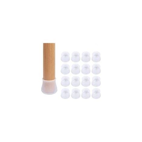 Equiper les pieds de meubles, Stuhlbeinkappen, Silicone, Möbelbeinschutz, Tischfüße, protection des Sols, à la Maison, transparent, 16PCS (1/5)