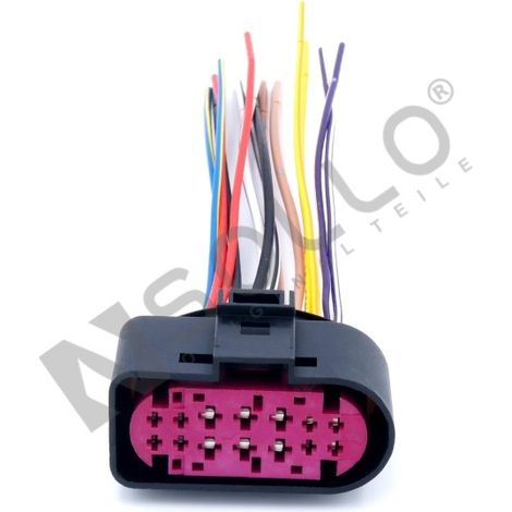 Sollo Kabelreparatursatz Hauptscheinwerfer für VW SKODA SEAT AUDI 1J0973737 für T4 TRANSPORTER Kasten Pritsche POLO III CADDY II SHARAN OCTAVIA II