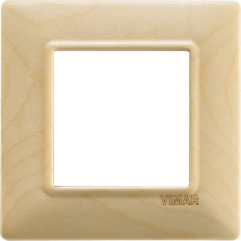 Placca 2M acero per scatola rotonda Vimar Plana 14642.61