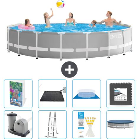 Prism Frame Pool Rund - 549x122 cm - 9-teilig S543