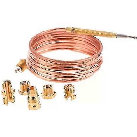Kit de remplacement de thermocouple M6/M8 60/90/150cm, compatible avec les cuisinières à gaz, les chaudières, les chauffe-eau, les vannes de gaz et les lignes à induction. (1/5)