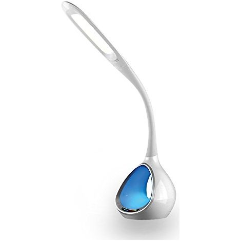 Platinet Lampe de bureau moderne blanc LED 9,5 W