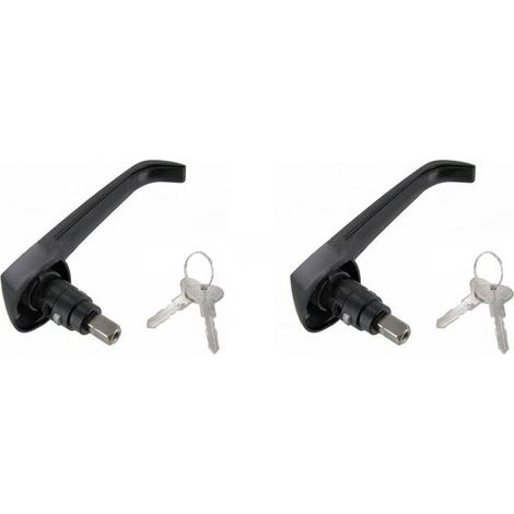 Dos manijas de puerta corrediza y receptáculos para llaves 251843704E para modelos Vanagon de 1985 a 1991.