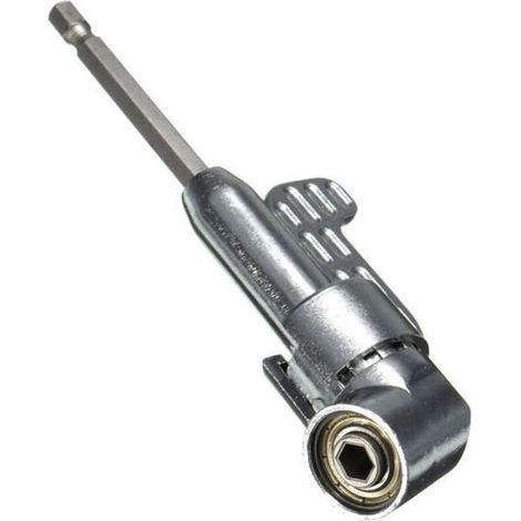 Porte-embout de tournevis hexagonal 1/4 pouce adaptateur de support de douille d'extension d'angle de 105 degrés (1/5)