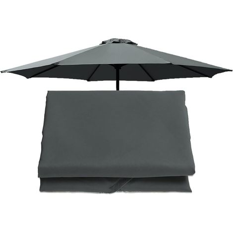 Canopy 300cm8 Ribs Cover, Colors, Top Only, Garden Parasol Replacement Umbrella Cloth (Color : Navy, Si (1/5)