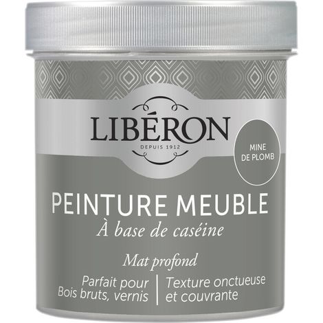 Peinture meuble à base de caséine LIBERON Mine de plomb mat 500 ML