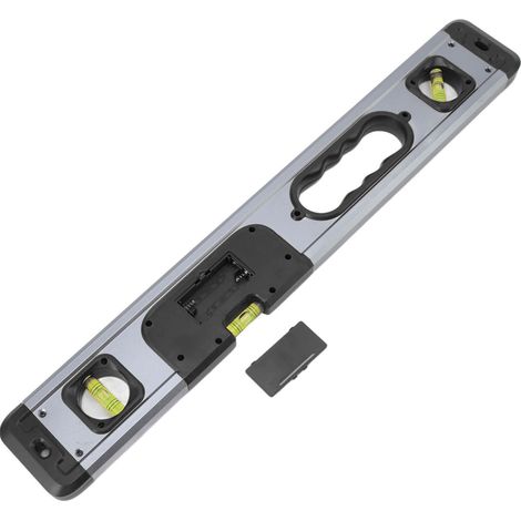 Niveau numérique en alliage d'aluminium 4x90 degrés 2x180 degrés Niveau électronique professionnel noir (1/5)