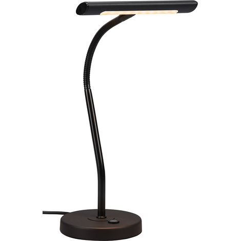 Lampada da Tavolo da Interno a LED in Metallo Nero Opaco (1/4)