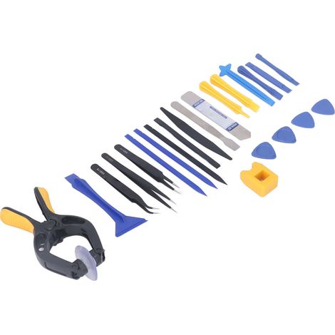 Kit de 23 outils de démontage et de réparation : pinces en acier inoxydable et ABS pour l'entretien et la réparation de téléphones. (1/5)