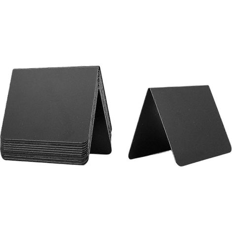 Lot de 12 mini-tableaux noirs 10 x 7,5 cm, étiquettes alimentaires pour buffets et fêtes, faciles à écrire. (1/5)