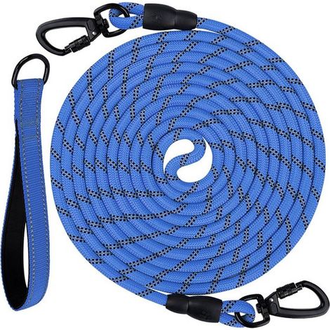 Guinzagli da addestramento per cani Sander Shop, guinzaglio lungo imbottito per cani, 5 m, 10 m, 15 m, 20 m, per addestramento, gioco, campeggio, legatura in giardino, O (1/5)