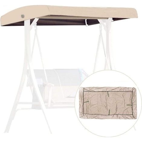 Toile de rechange pour balancelle 3 places – Tissu oxford imperméable – Protection UV – Dimensions 191x120x23cm – Poches d'angle renforcées (1/5)