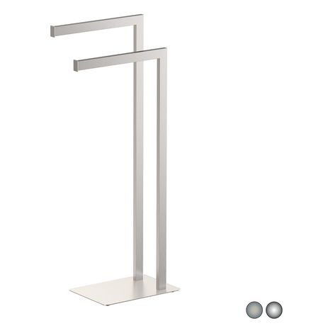 Piantana porta asciugamani zeus  Spazzolato cm 18 x h. 77x33,5METAF (1/2)