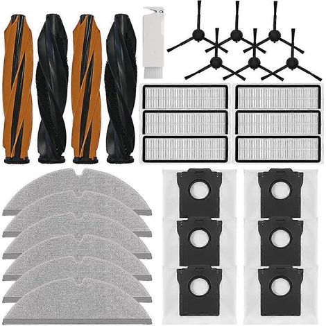 Filtre pour aspirateur brosse pour aspirateur Filtre de brosse pour aspirateur filtre de remplacement Accessoires Kit pour Dreame D20 Plus Robot Aspirateur Accessoires Main Side Brosses Filtres Serpil (1/5)