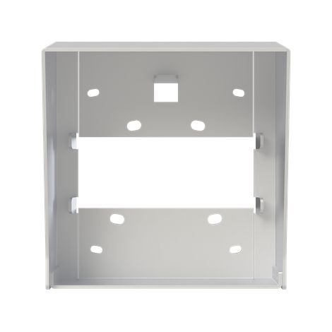Visière + cadre montage saillie platine alu 1 colonne 1 module 2TMA220161A0001 ABB 41021WC-A (1/3)