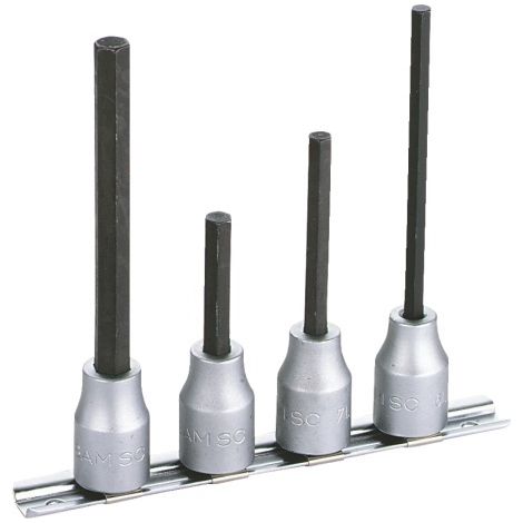 Jeu de tournevis/douilles SAM 1/4'' Carré 4 pièces ( Prix pour 1 )
