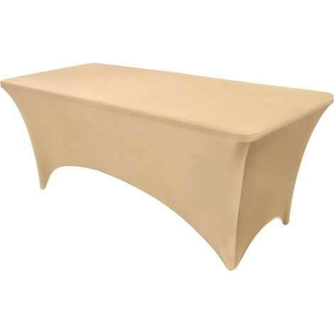 Housse De Table Extensible - Pour Table Rectangulaire 122 X 61 X 76 Cm - En Spandex 4 Directions - Avec Poches Élastiques Renforcées - 1 Pièce (1/5)