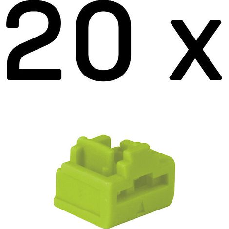 Lindy Bloccatori RJ-45 Verde, Confezione da 20 unità (1/4)