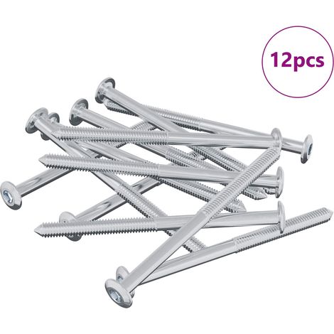 Vis 12 pcs Argenté M6 x 85 mm Acier (1/5)