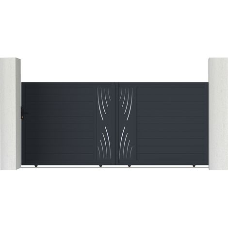 Puerta corredera de aluminio 4m VELETA 400 x 180 cm (1/4)