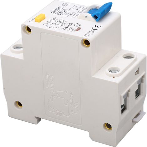 BAOYIBYDB1L-63 C50A Disjoncteur différentiel 230 V 50 A AC 30 mA 1P+N Disjoncteur différentiel de type A, montage sur rail DIN (1/5)