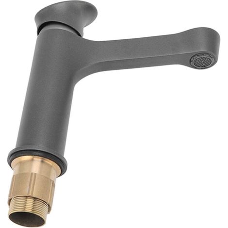 Petit Robinet d'évier, Robinet de Lavabo en Cuivre Anti-pulvérisation Filetage G/2 pour Salle de Bain (3) (1/3)