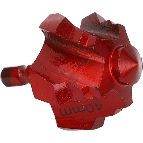 Foret de levage PPR, tige hexagonale de 1/4 pouces, 5 cannelures, étape en spirale pour alésage de tuyaux en PVC, diamètre de 40mm (1/5)