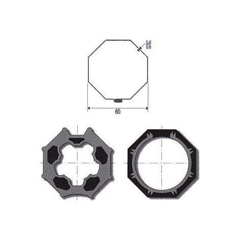Jeu d'adaptation moteur pour LT 50 tube Deprat, Selve, Octo 60 somfy (1/2)