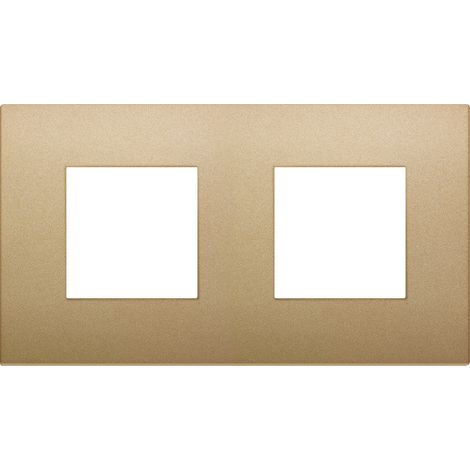 VIMAR - 19643.78 Placca 4M (2+2)int71 CL oro matt
