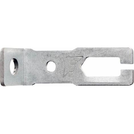 Caja de 100 - Sujetadores de esquina para falso techo - Zincado 6 mm (1/2)