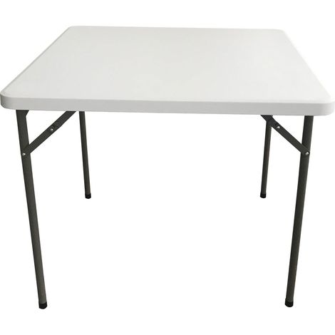 Tisch faltbar weiß 86x86x74 cm (1/3)
