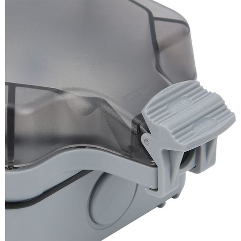 Prise murale extérieure étanche 220 V à 3 trous avec protection contre les fuites (1/5)