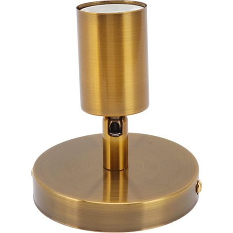 Lampes de vanité pour Salle de Bain, Base de Lampe Murale E27 E26 180 Degrés vers le Haut et vers le Bas, Douille D'ampoule de Décoration en Fer Réglable pour Bedro (Or) (1/5)