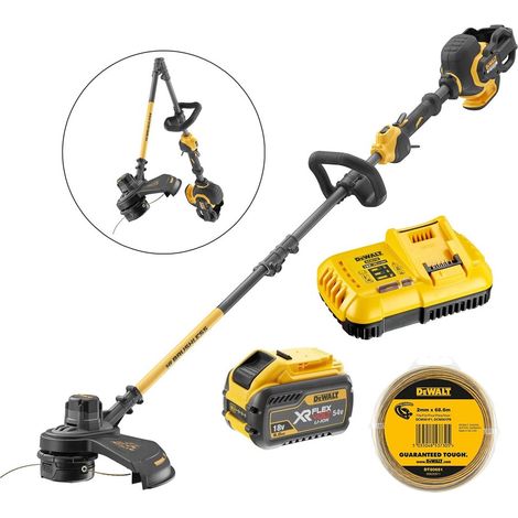 Dewalt DCM5713X1 54v XR Flexvolt Cordless Grass Timmer Split Shaft -1x9ah + Line (1/4)