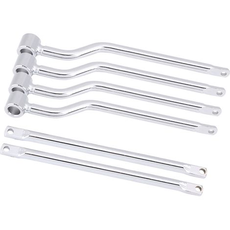 Support moto sacoches barres supports kit acier Honda Suzuki Yamaha Kawasaki argenté (1/5)