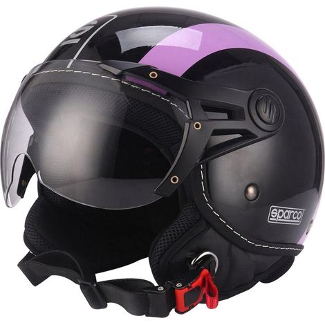 casco moto sparco "sp501" nero/viola, tg xl (1/5)