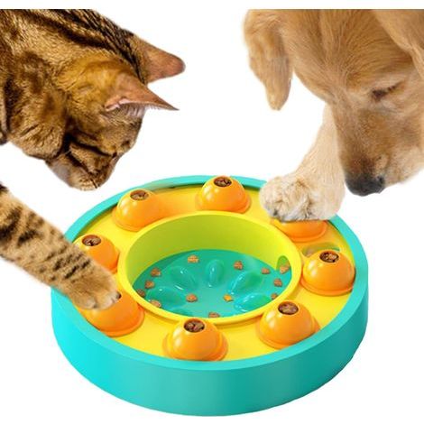 Jouet Puzzle pour Chien, Gamelle pour Petits Chiens Moyens, Bol d'alimentation pour Chiens Chiots Jouets Interactifs pour Chiens Chats, Puzzle Toy pour Chien Jouet pour Chien Dog Toy Bowl (1/5)