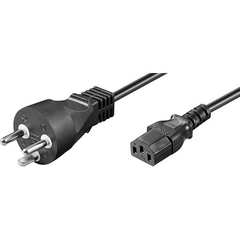 Microconnect PE1204100R cable de transmisión Negro 10 m IEC 320 C13 acoplador