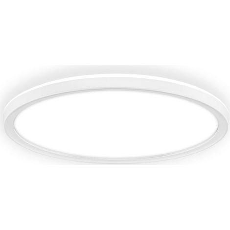 Briloner LED Deckenlampe Dimmbar Ø29x3 cm Rund 18W 2400lm 4000K Neutralweiß Backlight Weiß - Deckenleuchte Wohnzimmer Schlafzimmer Flur Küche (1/5)