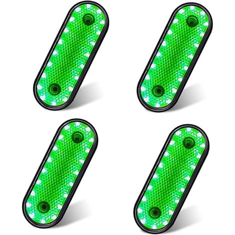 Feux de Position LED 24V, Feu de Position Latéral Feux de Gabarit LED Éclairage Côté Indicateur de Dégagement pour Remorque/Camion/Bateau vert (1/5)