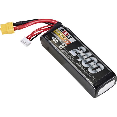 Reely Modellbau-Akkupack (LiPo) 11.1 V 2400 mAh Zellen-Zahl: 3 45 C Softcase XT60H (1/3)