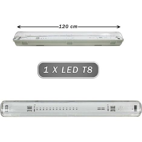 Plafoniera Stagna 1 Neon Led Tubo T8 G13 Da 120 Cm Ip65 T8-120ss (1/4)