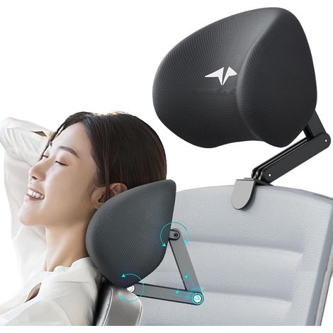 Memory foam headrest attachment for office chair,  attachable chair headrest,  office chair neck support,  elastic sponge head pillow (1/5)