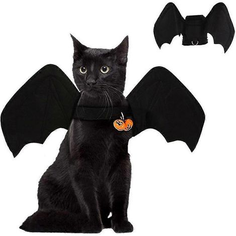 Halloween-Fledermausflügel-Kostüm für Haustiere, lustiges und cooles Party-Kostüm (1/5)