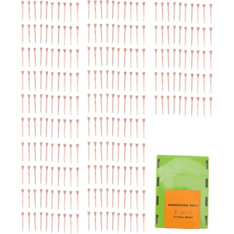 250 Clous à Fer en Cuivre 48mm avec Boîte Plastique pour Maréchal-Ferrer et Élevage (1/5)