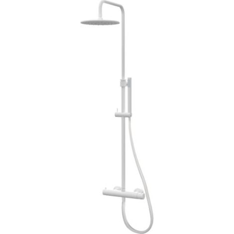 Paffoni Mini Birillo matt weiß verstellbare Duschsäule ZCOL638LIQBO  Metall - Opak Weiß