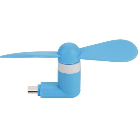 Mini-tragbarer, leiser USB-Ventilator für Android-OTG-Smartphones (Blau) (1/5)