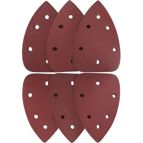 30 feuilles abrasives triangulaires pour le ponçage et le polissage, grain 60/80/100/120/180/240 (1/5)