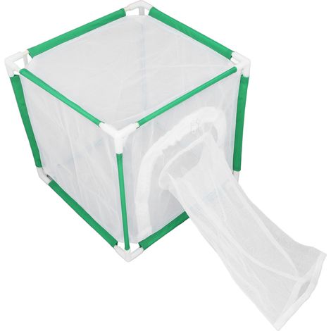 Cage habitat à papillons cubique avec porte à manche transportable pour activités intérieures et extérieures (1/5)